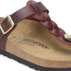 'Birkenstock' Women's Gizah Braid Thong Sandal - Zinfandel -Travs Outfitter Store 1027923 detail 1