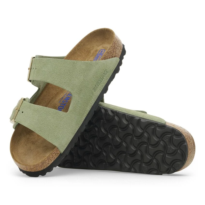 'Birkenstock' Women's Arizona Sandal - Green Tea 2 'Birkenstock' Women's Arizona Sandal - Green Tea - Image 2