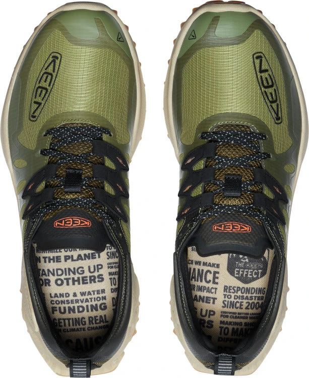 'Keen Outdoor' Men's Zionic Speed Hiking Shoes - Dark Olive / Scarlet Ibis 2 'Keen Outdoor' Men's Zionic Speed Hiking Shoes - Dark Olive / Scarlet Ibis - Image 2