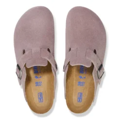 'Birkenstock' Women's Boston Soft Footbed Clog - Faded Purple -Travs Outfitter Store 1028753 1028770 top