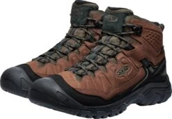 Keen Outdoor' Men's Targhee IV WP Mid Hiker - Bison / Black -Travs Outfitter Store 1028988 PLA med
