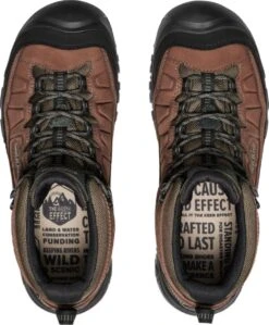 Keen Outdoor' Men's Targhee IV WP Mid Hiker - Bison / Black -Travs Outfitter Store 1028988 PLU med