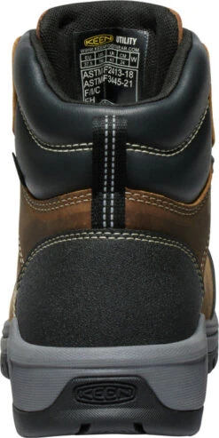 'Keen Utility' Women's 6" Evanston EH WP Carbon Fiber Toe - Bison / Black -Travs Outfitter Store 1029152 SB med