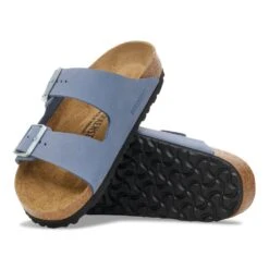 'Birkenstock' Women's Arizona Soft Footbed - Stone Blue -Travs Outfitter Store 1030317 1030390 sole