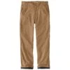 'Carhartt' Men's Rugged Flex Rigby Dungaree Flannel Lined Pant - Dark Khaki