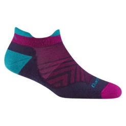 'Darn Tough Vermont' Women's No Show Tab Cushioned Ultra-Lightweight Running Socks - Blackberry