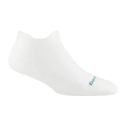 'Darn Tough Vermont' Women's Coolmax No Show Tab Ultra-Lightweight Running Socks - White