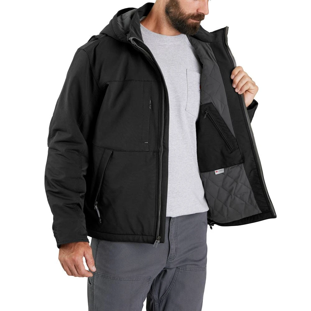 'Carhartt' Men's Super Dux® Full Swing® Relaxed Fit Insulated Jacket-Level 3 Warmest Rating - Black 2 'Carhartt' Men's Super Dux® Full Swing® Relaxed Fit Insulated Jacket-Level 3 Warmest Rating - Black - Image 2