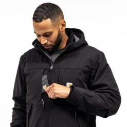'Carhartt' Men's Super Dux® Full Swing® Relaxed Fit Insulated Jacket-Level 3 Warmest Rating - Black 16 'Carhartt' Men's Super Dux® Full Swing® Relaxed Fit Insulated Jacket-Level 3 Warmest Rating - Black -Travs Outfitter Store 106006 N04 FI02 MF23 b