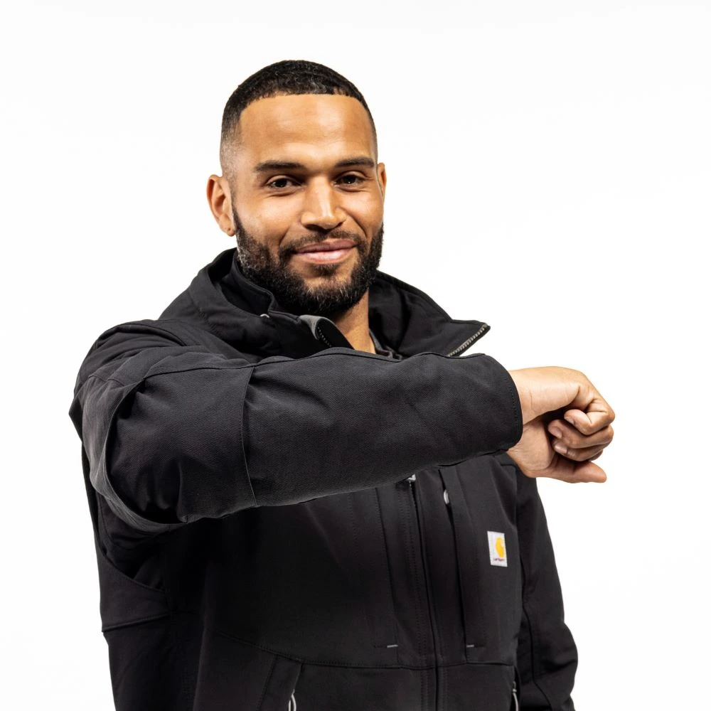 'Carhartt' Men's Super Dux® Full Swing® Relaxed Fit Insulated Jacket-Level 3 Warmest Rating - Black 8 'Carhartt' Men's Super Dux® Full Swing® Relaxed Fit Insulated Jacket-Level 3 Warmest Rating - Black - Image 8