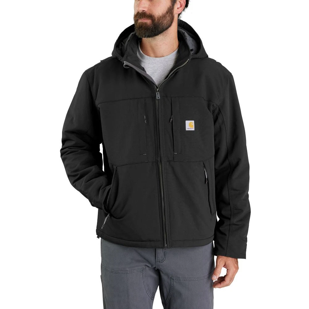'Carhartt' Men's Super Dux® Full Swing® Relaxed Fit Insulated Jacket-Level 3 Warmest Rating - Black 1 'Carhartt' Men's Super Dux® Full Swing® Relaxed Fit Insulated Jacket-Level 3 Warmest Rating - Black