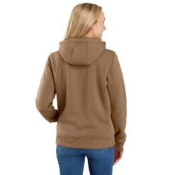 'Carhartt' Women's Midweight Sherpa Lined Full Zip Hoodie - Flaxseed -Travs Outfitter Store 106026 B66 AVB WF24 b