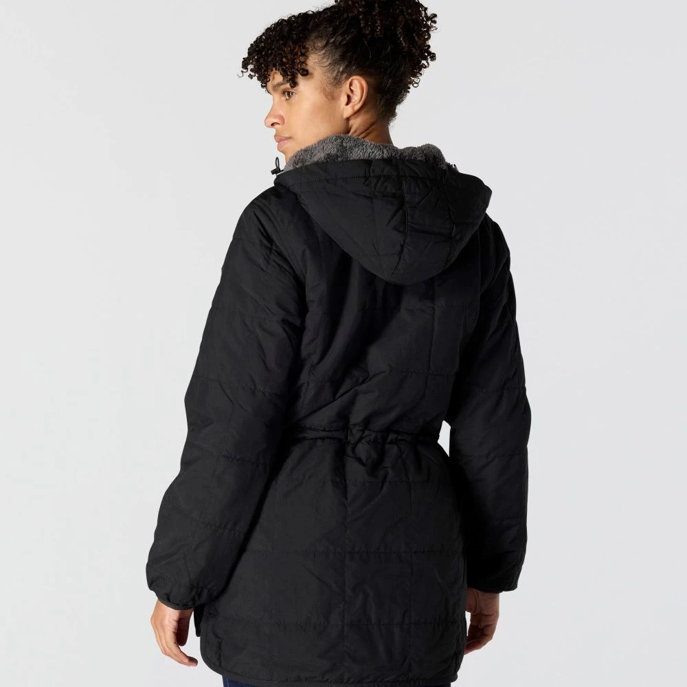'Carhartt' Women's Rockford Lightweight Insulated Hooded Coat - Black 3 'Carhartt' Women's Rockford Lightweight Insulated Hooded Coat - Black - Image 3