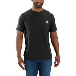 'Carhartt' Men's Force® Relaxed Fit Midweight Pocket Tee - Black