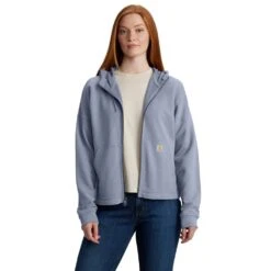 'Carhartt' Women's Tencel Full Zip Hoodie - Wisteria
