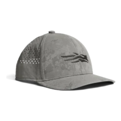 'Sitka' Men's Icon Plus Mid Pro Trucker Cap - Woodsmoke Camo