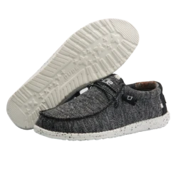 'Hey Dude' Men's Wally Sox Classic - Black / White 8 'Hey Dude' Men's Wally Sox Classic - Black / White -Travs Outfitter Store 110354912 WALLY SOX BLACK WHITE 03