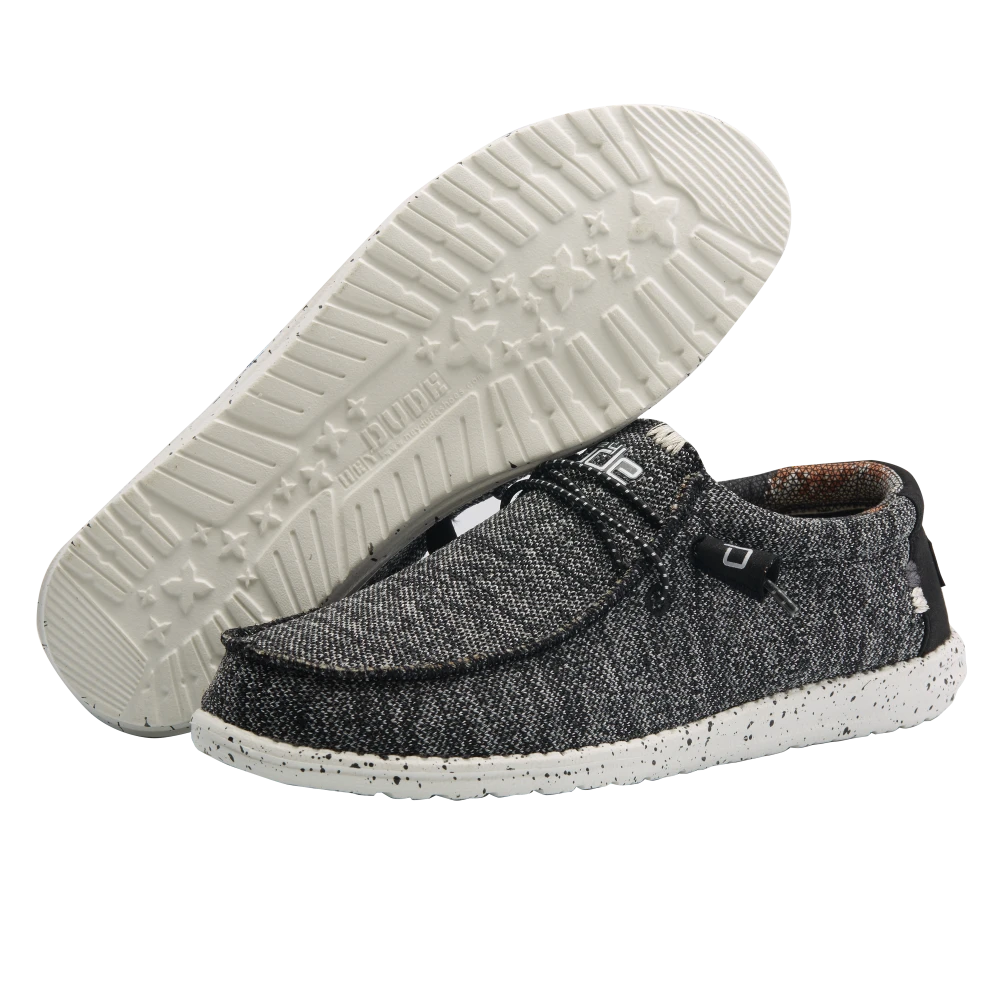 'Hey Dude' Men's Wally Sox Classic - Black / White 3 'Hey Dude' Men's Wally Sox Classic - Black / White - Image 3