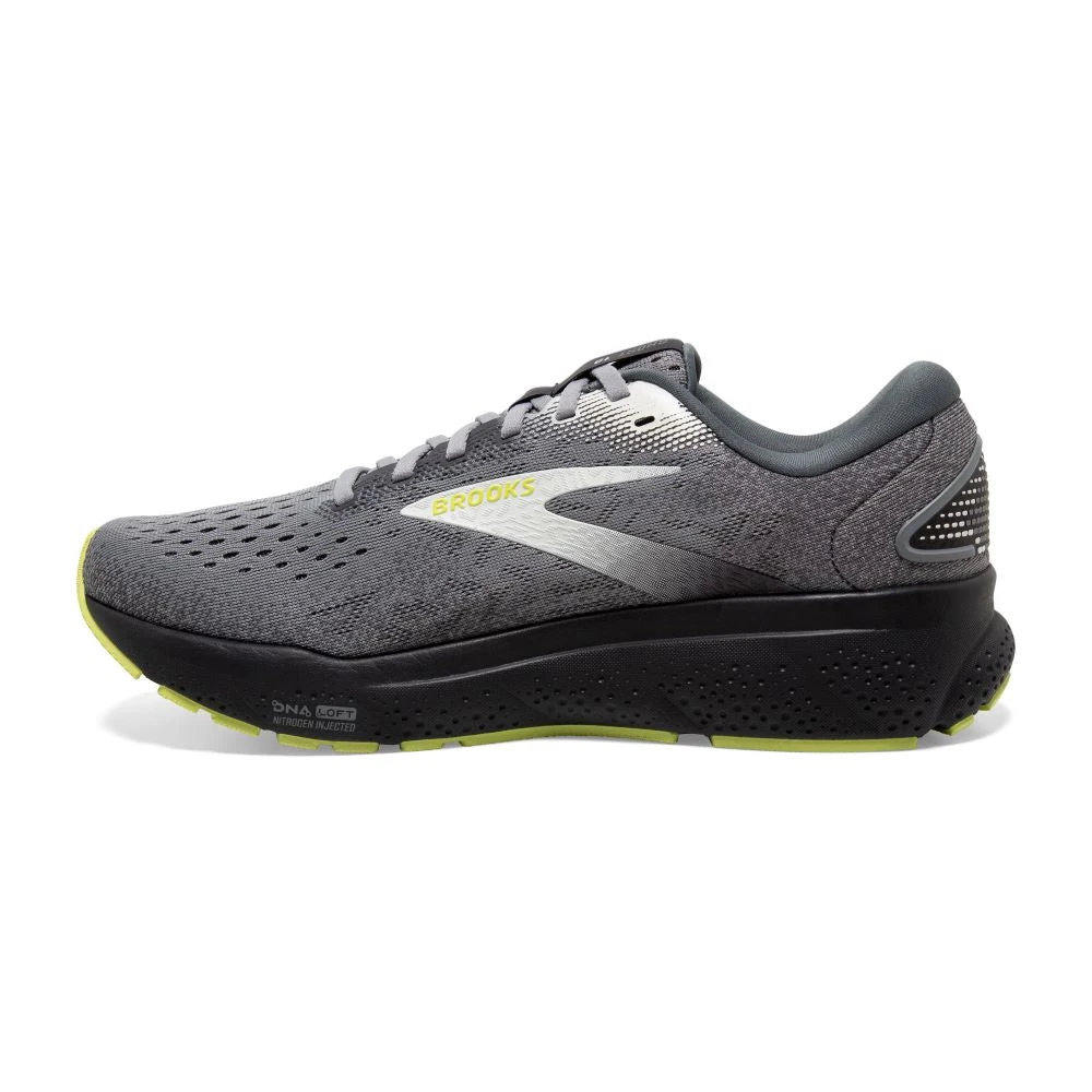 'Brooks' Men's Ghost 16 - Primer / Grey / Lime 5 'Brooks' Men's Ghost 16 - Primer / Grey / Lime - Image 5