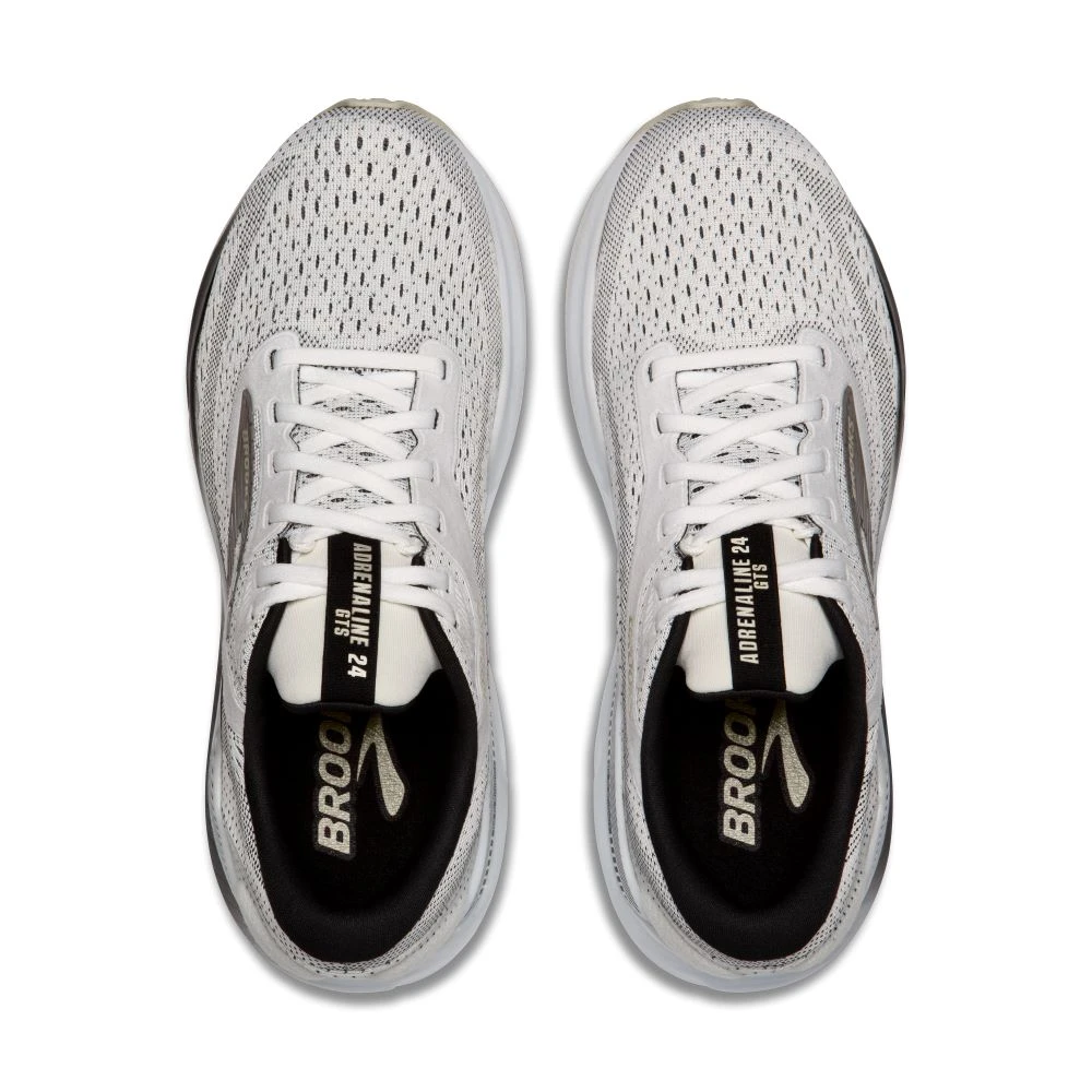 'Brooks' Men's Adrenaline GTS 24 - White / Black / Pelican 3 'Brooks' Men's Adrenaline GTS 24 - White / Black / Pelican - Image 3