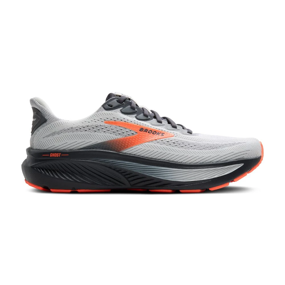 'Brooks' Men's Ghost 17 - Oyster Mushroom / Orange / Ebony 1 'Brooks' Men's Ghost 17 - Oyster Mushroom / Orange / Ebony