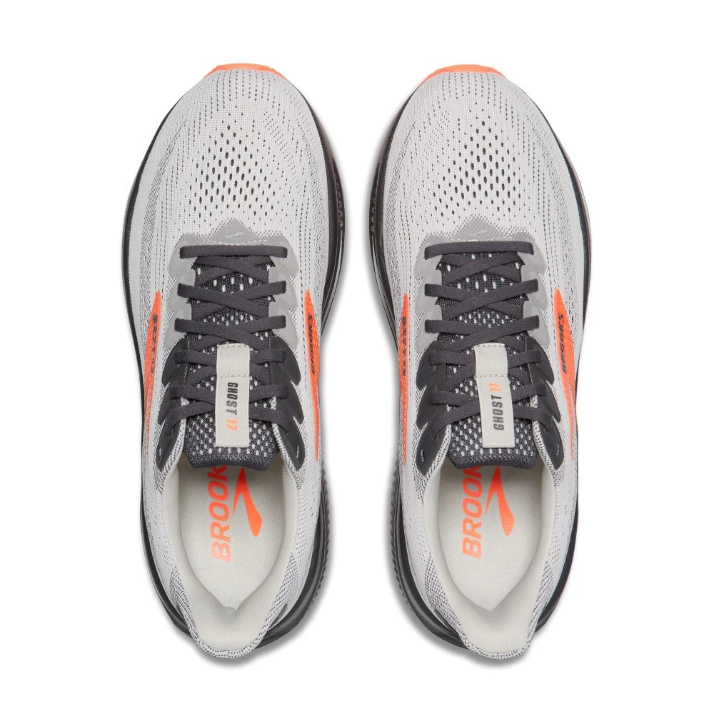 'Brooks' Men's Ghost 17 - Oyster Mushroom / Orange / Ebony 3 'Brooks' Men's Ghost 17 - Oyster Mushroom / Orange / Ebony - Image 3