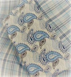 Wrangler 'George Strait' Men's Plaid Button Down - Blue