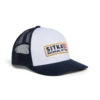 'Sitka' Men's Patriot Mid Pro Trucker Cap - White