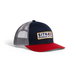 'Sitka' Men's Patriot Mid Pro Trucker Cap - Eclipse