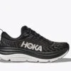 'HOKA' Men's Gaviota 5 - Black / White (Wide)