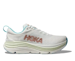 'HOKA' Women's Gaviota 5 - Frost / Rose Gold (Wide)