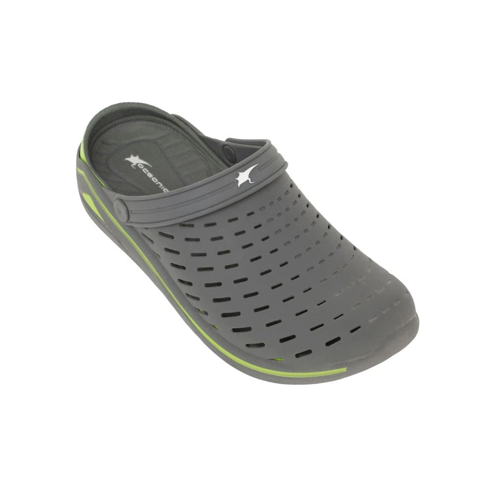 'Oceania' Men's Wakeboard Clog - Grey / Green 3 'Oceania' Men's Wakeboard Clog - Grey / Green - Image 3