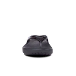 'OOFOS' Women's OOlala Thong - Black Patent -Travs Outfitter Store 1400BLK 3