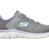 'Skechers' Women's Flex Appeal 4.0 - Grey / Lavender (Wide)