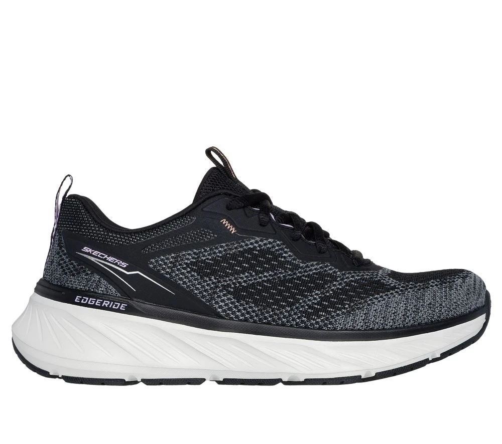 'Skechers' Women's Relaxed Fit: Edgeride-Power Flow - Black / Lavender 1 'Skechers' Women's Relaxed Fit: Edgeride-Power Flow - Black / Lavender