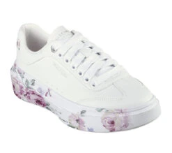 'Skechers' Women's Cordova Classic-Painted Florals - White -Travs Outfitter Store 185062 WHT F