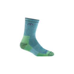 'Darn Tough Vermont' Women's Micro Hiker Crew Socks - Aqua Heather