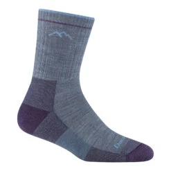 'Darn Tough Vermont' Women's Micro Hiker Crew Socks - Light Denim