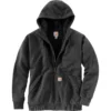 'Carhartt' Men's Rain Defender® Midweight Full Zip Hooded Sweatshirt - Black
