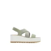 'Sorel' Women's Cameron Flatform Slingback - Safari / Sea Salt