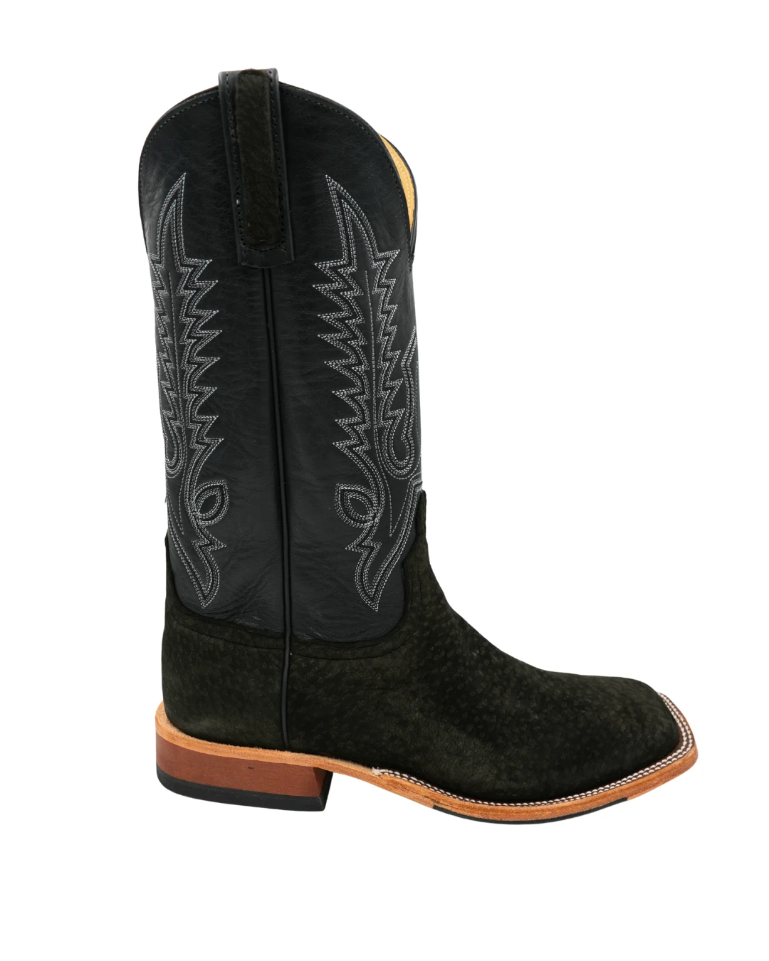 'Anderson Bean' Men's 13" Carpincho Square Toe - Black 1 'Anderson Bean' Men's 13" Carpincho Square Toe - Black