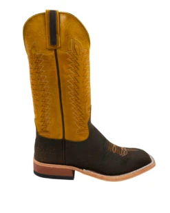 'Anderson Bean' 13" Hippo Square Toe - Chocolate / Yellow