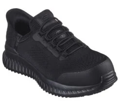'Skechers' Men's Slip-ins Work: Tilido-Fletchit EH Comp Toe - Black -Travs Outfitter Store 200206 BLK E