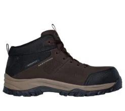 'Skechers' Mens Work: Relment-Erett EH WP Comp Toe - Brown