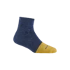 'Darn Tough Vermont' Women's Steely Quarter Midweight Work Socks - Indigo