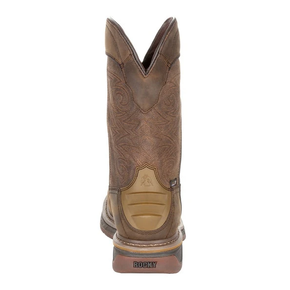 'Rocky' Men's 11" Iron Skull Int. MetGuard EH WP Comp Toe - Distressed Brown 5 'Rocky' Men's 11" Iron Skull Int. MetGuard EH WP Comp Toe - Distressed Brown - Image 5