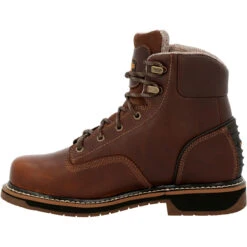 'Georgia Boot' Men's 6" Amp LT Edge EH WP Soft Toe - Brown -Travs Outfitter Store 20201110072528 6e08d411