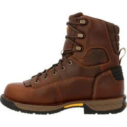 'Georgia Boot' Men's 8" Athens 360 EH WP Soft Toe - Brown -Travs Outfitter Store 20201110073130 b111b281