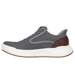 'Skechers' Men's Slip-In Relaxed Fit Cyrus Shaw - Grey -Travs Outfitter Store 211008 GRY PROFILE 05