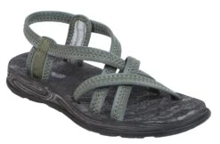 'Northside' Women's Mori Comfort Casual Sport Sandal - Olive / Grey